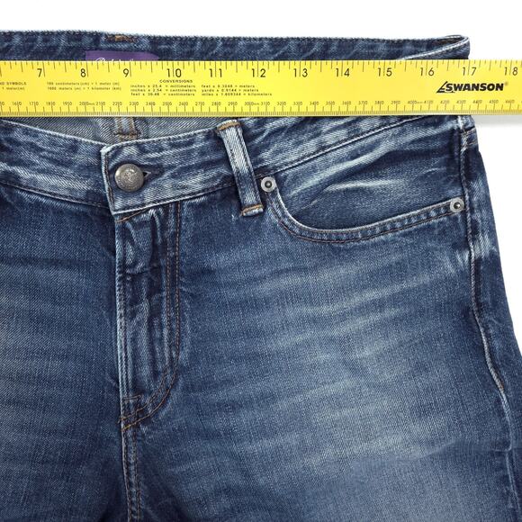 Ralph Lauren Purple Label Denim Jeans Size 34x27 Polo Distressed Italy Selvedge - Picture 6 of 12